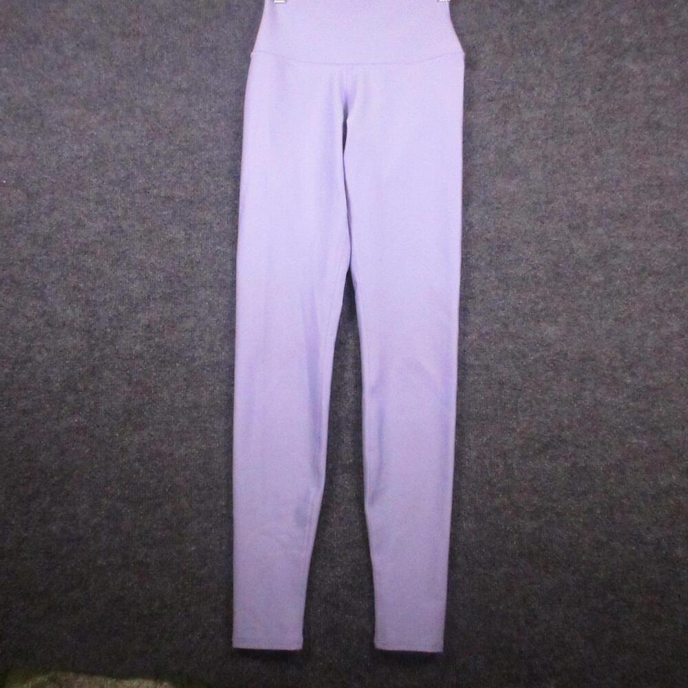 Alo Yoga Leggings Womens XS Purple High Rise Ankle Yoga Pants Athletic Workout